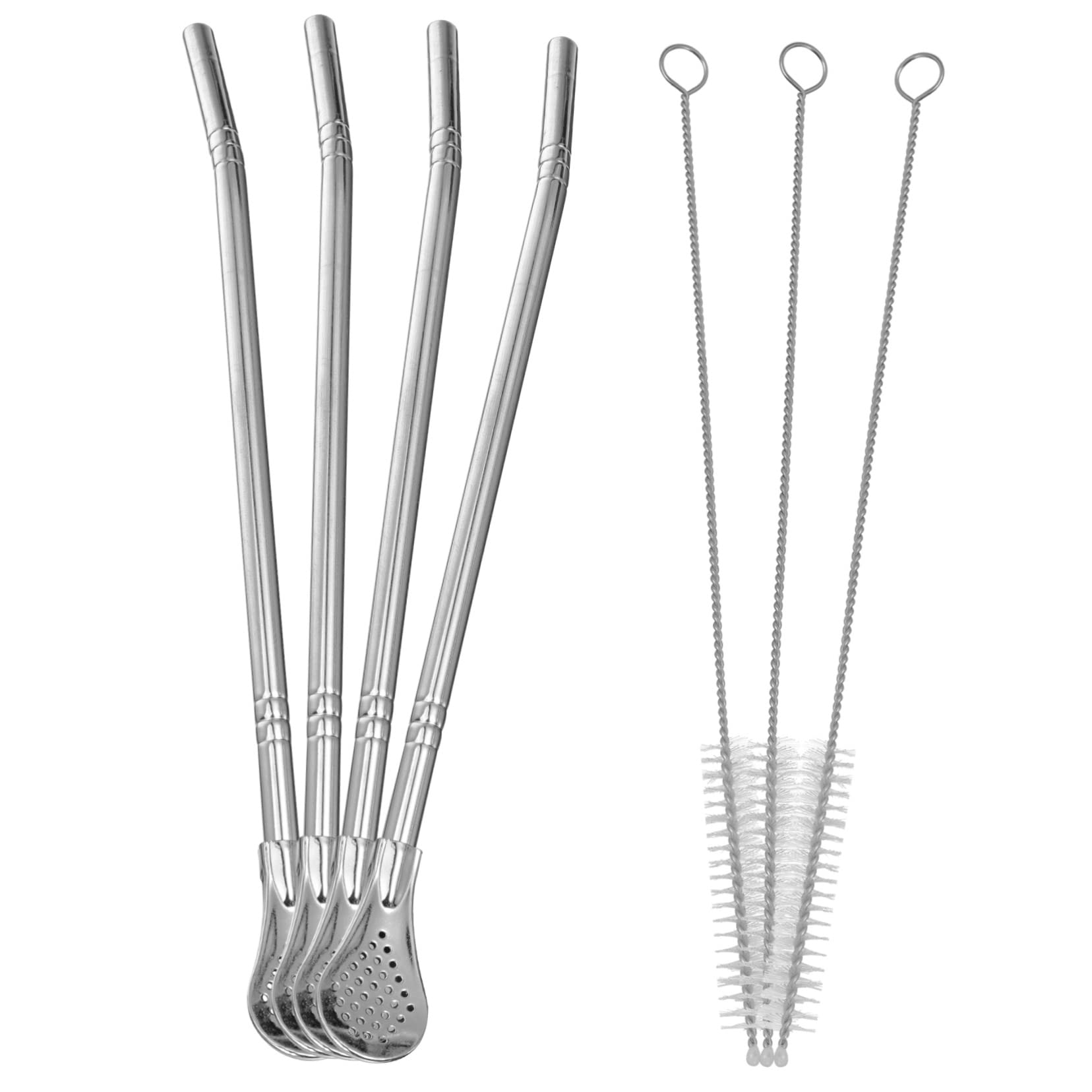 Cabilock Tea Infuser Strainer Straw Reusable Stainless Steel Stirrer Straw for Loose Leaf Te