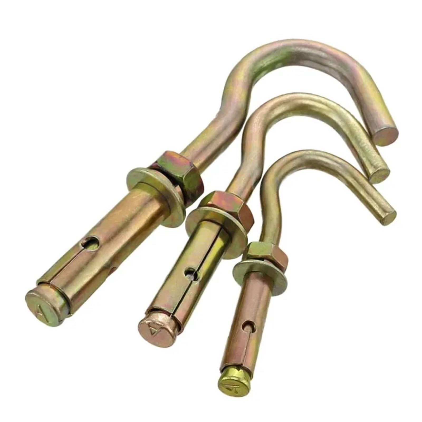 M6 M8 M10 M12 Gancio for vite di espansione 304 201 316 Acciaio inossidabile Ganci zincati al carbonio Ancoraggio for calcestruzzo(M6 4PCS,Colour zinc plate)