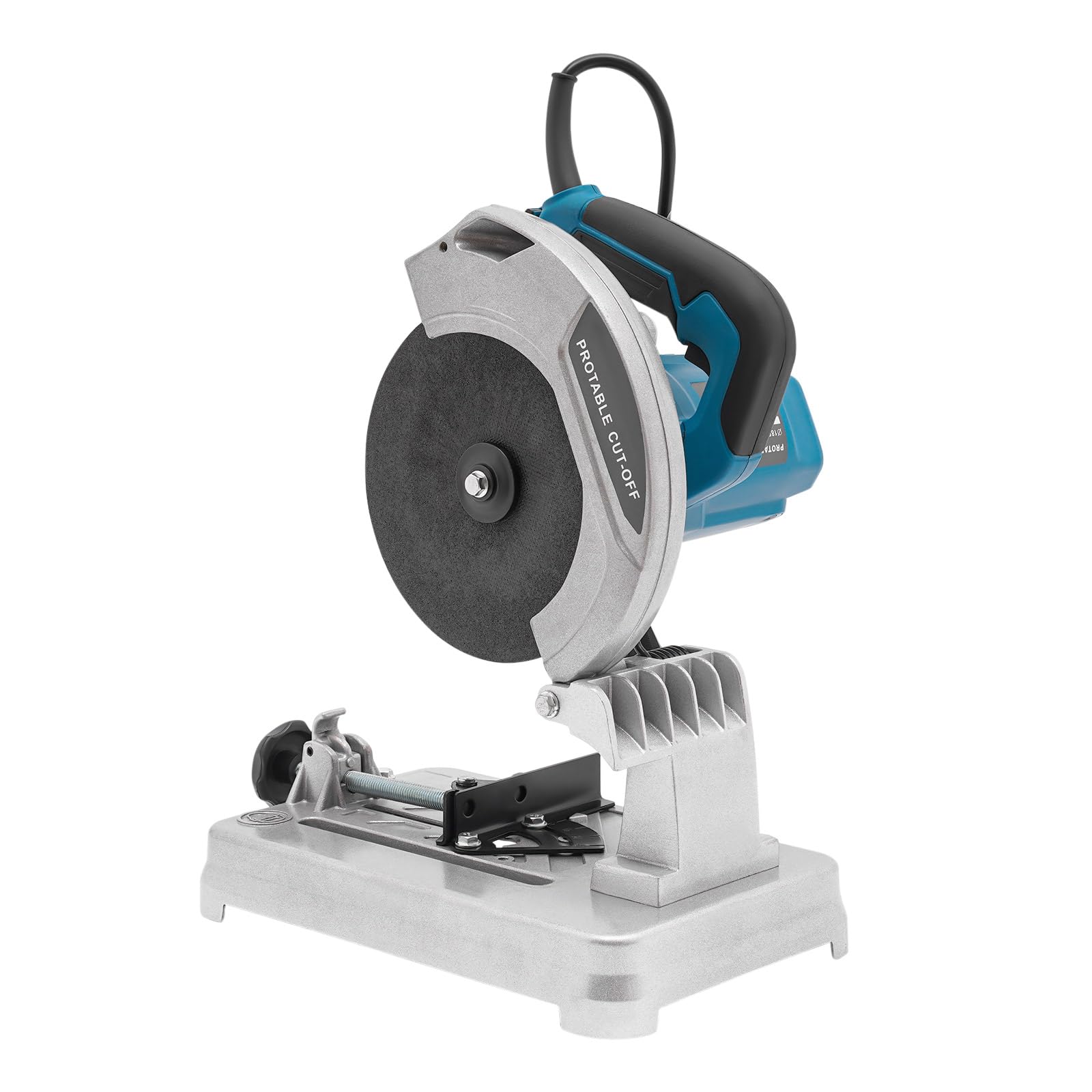 Mini Scie à Onglet 220V Scie Oblique pour Métal 5200 Tours/min Petite Scie Circulaire de Table, Réglable 0-45° Scie Oblique pour Couper Bois, Métal