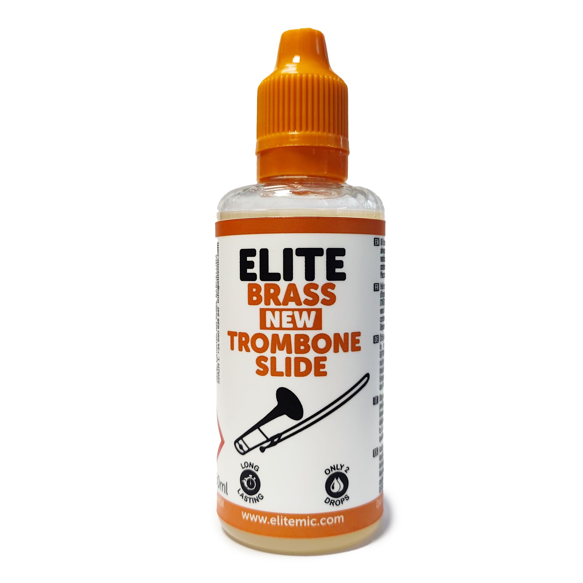 Elite Brass New Trombone Slide Lubrifiant pour coulisse de trombone 60 ml