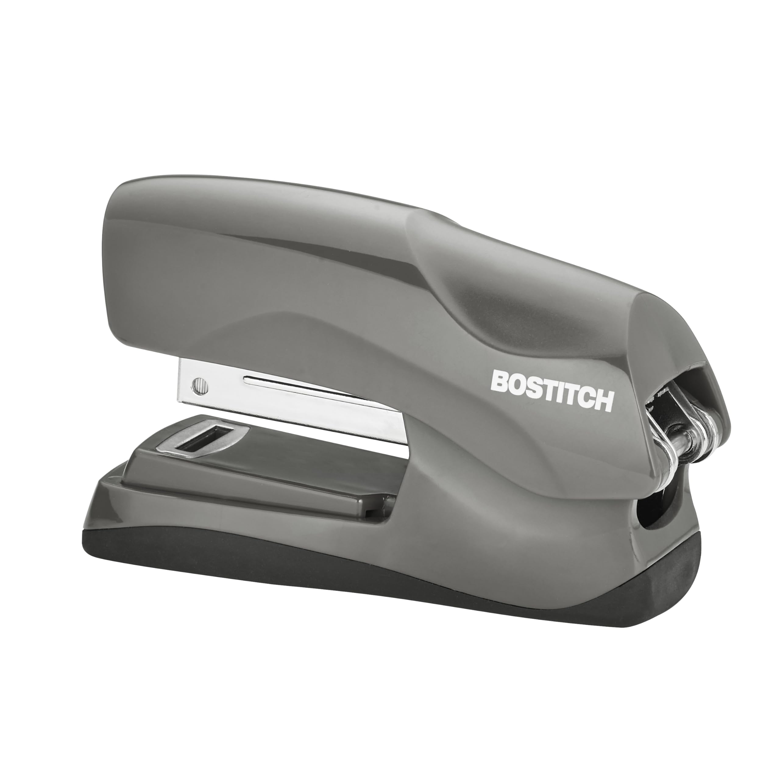 Bostitch Office - Grapadora resistente de 40 hojas con 1250 grapas y removedor de garras, tamaño pequeño, cabe en la palma de tu mano, paquete económico, gris (B175-GRAY-VP)