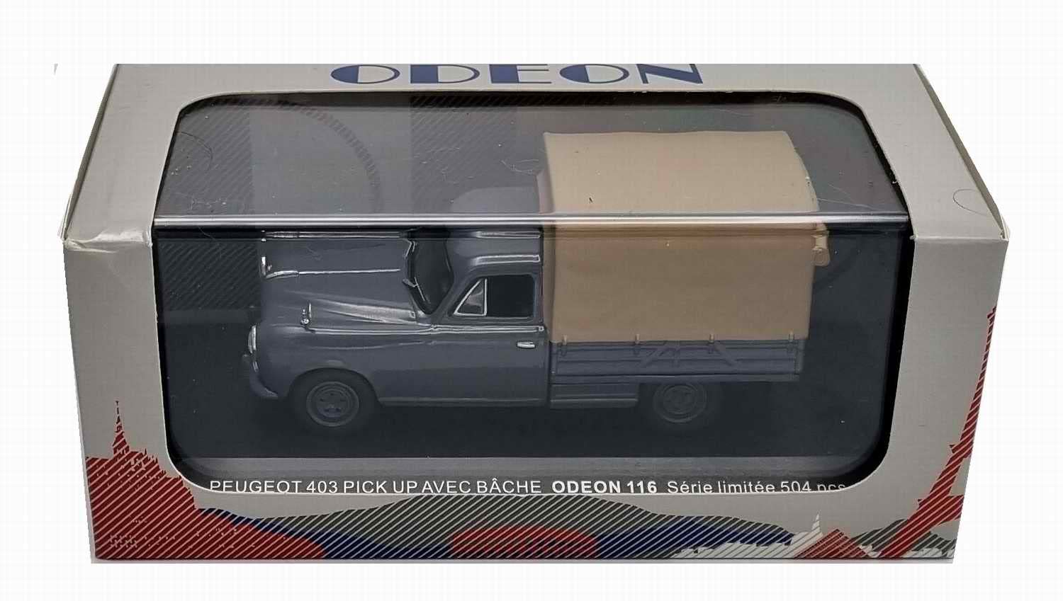 MICRO NOREV 1/86 PEUGEOT 403 BACHE T4Z VERT