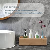 Vista 4 de Organizador de cajones de bambú - Organizador de utensilios de cocina, bandeja de cubiertos, portacubiertos, suministros de escritorio de oficina