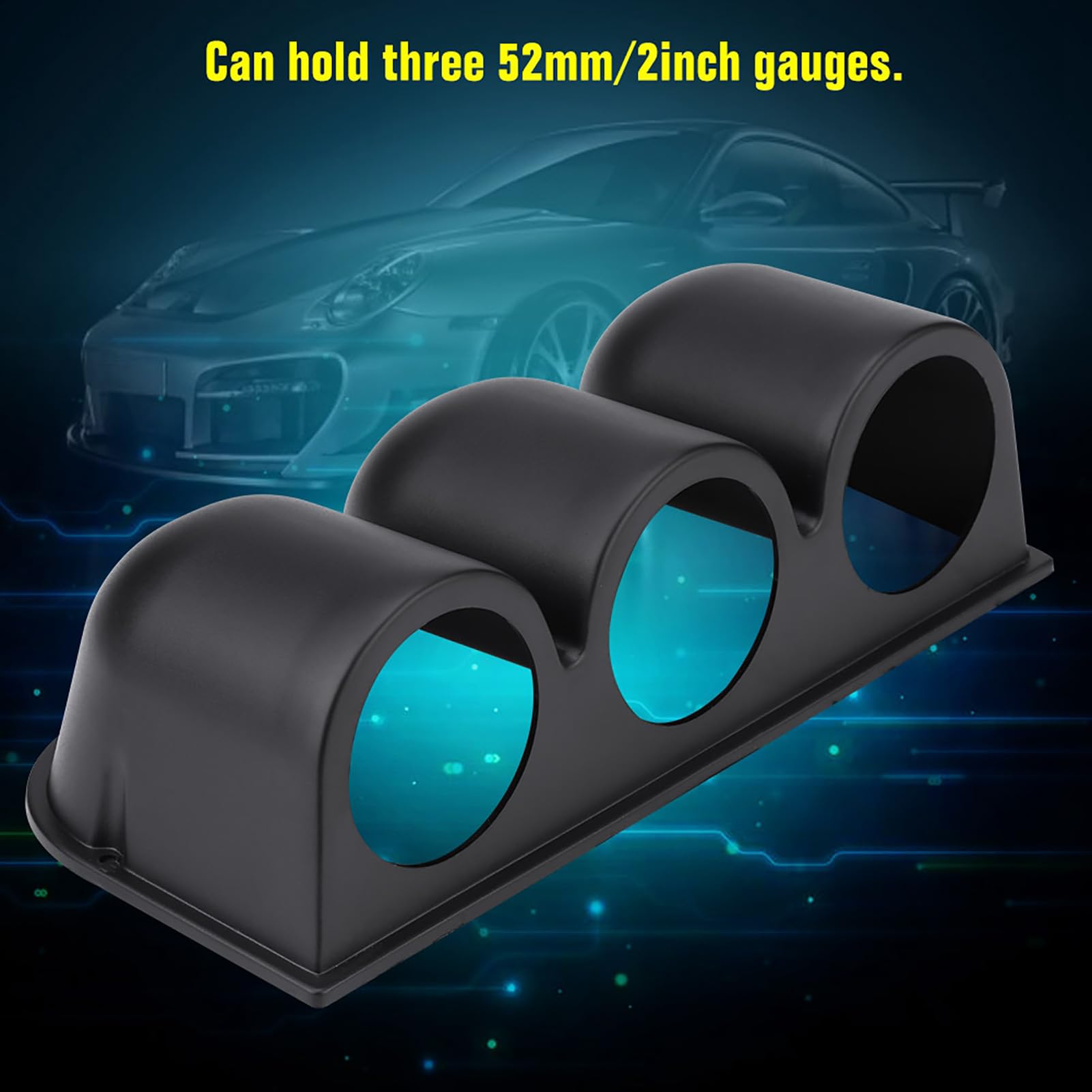 Universal 52mm/2in 3 Hole Dashboard Gauge HolderABS Triple Gauge Pod - View #10