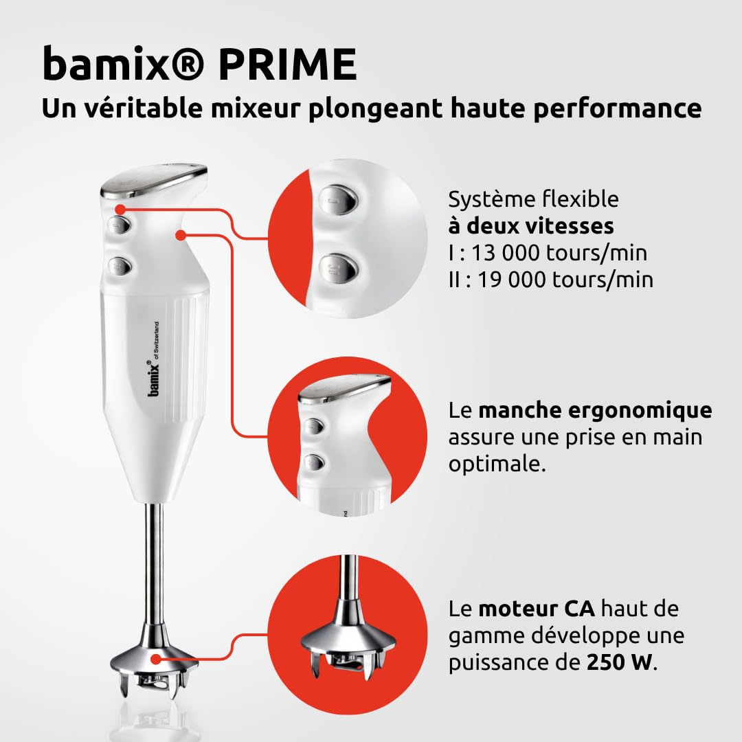 bamix Immersion mixer M250 PRIME with multi-purpose blade