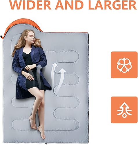 Miniatura 6 de ORTHOMTEX Sacos de Dormir para Adultos, Niños y Niñas - Saco de Dormir Ligero Impermeable para Clima Cálido y Frío con Mochila Compacta, Ideal para