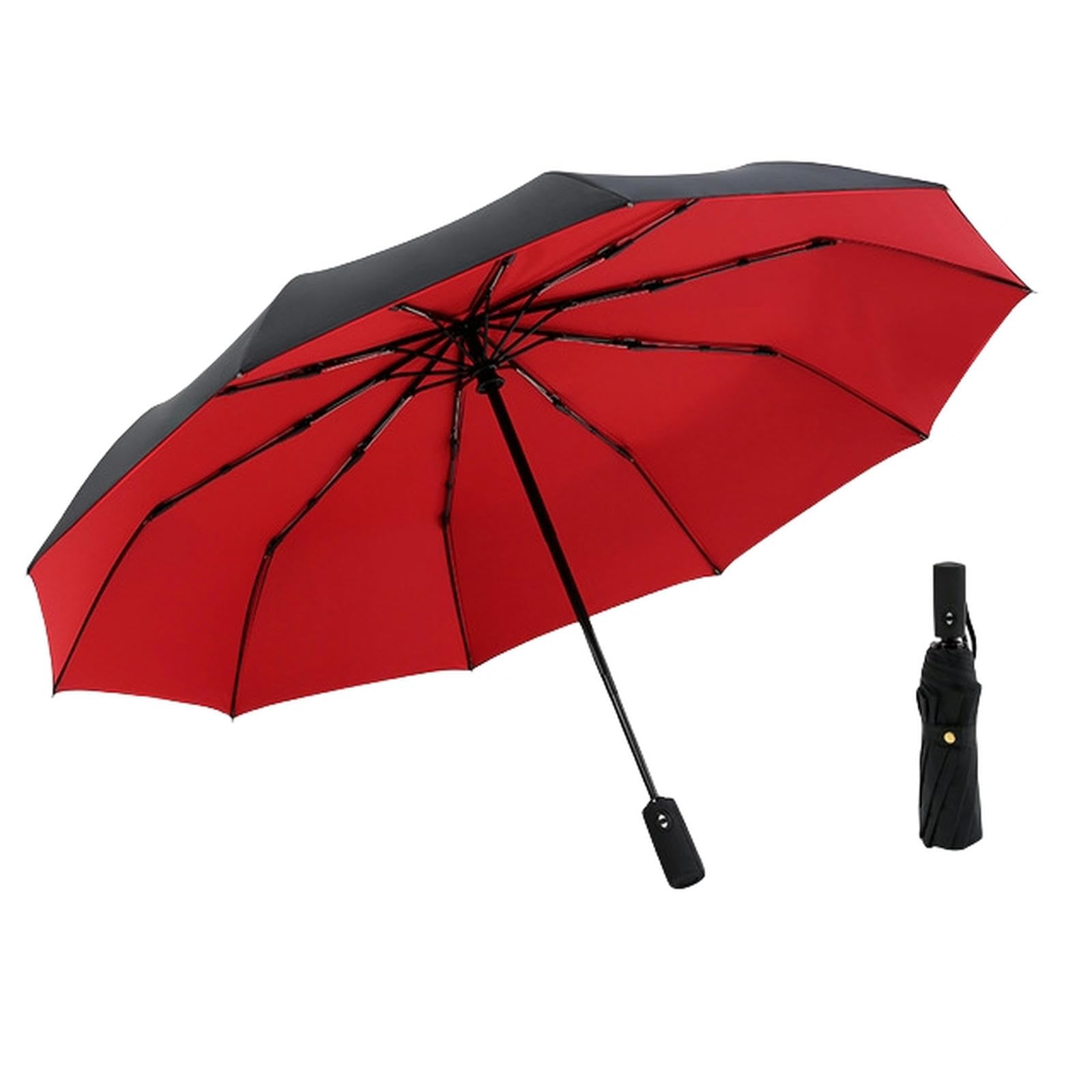 MdybF Parasol dwuwarstwowy odporny parasol w pełni automatyczny deszcz mężczyźni kobiety 10K męskie duże parasole parasol