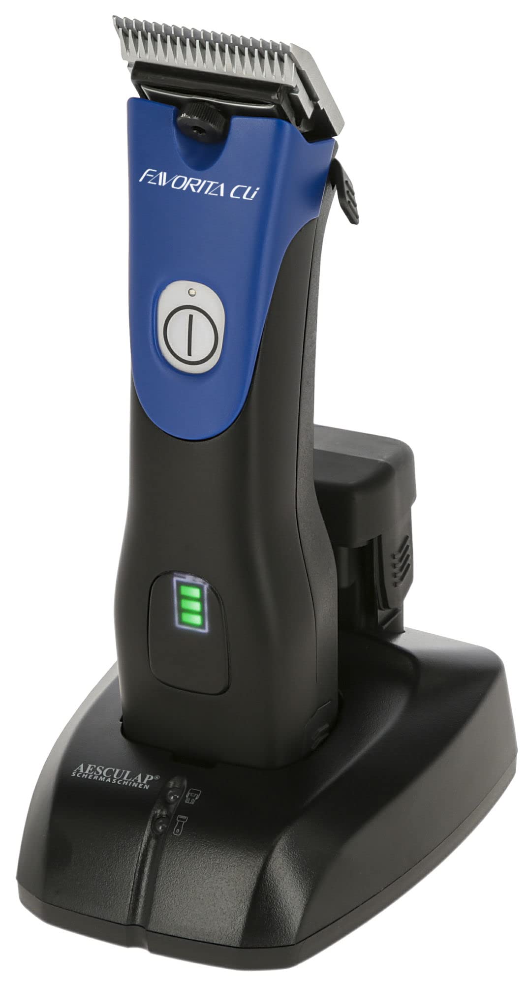 Aesculap Favorita Cli - Tosatrice a 2 batterie, colore Blu