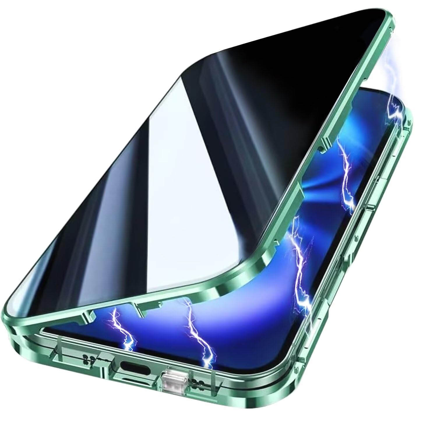 Yoursea Anti Peeping Case for Samsung Galaxy A52, 360 Degree Front and Back Privacy Tempered Glass Cover, Anti SPY Screen, Anti Peep Magnetic