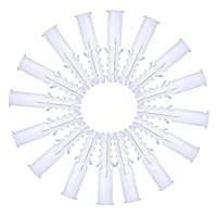 Vista 6 de 300 piezas S4 (0.157 in) Kit de anclaje de expansión con broca de 0.236 in – Anclajes acanalados de plástico para paneles de yeso