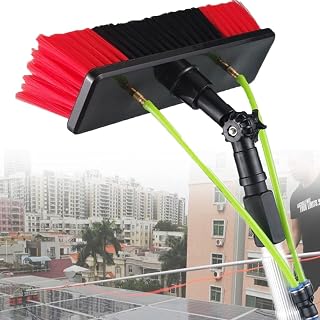 CHUNCIN - Window Cleaning Pole, Window Cleaner Kit, Water/Hose Fed Extendable Pole, Window Cleaning Brush Equipment, Cleaning Photovoltaic and Solar Panels30cm Brush Head,9m/29ft 9m/29ft (Size : 12m/