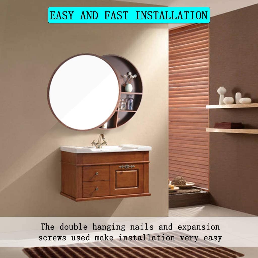 Mobile Bagno Moderno a Parete con Doppi specchi, Soluzione di stoccaggio salvaspazio per la Tua casa. Questo Elegante Armadio Offre Un Ampio stoccaggio per Articoli da toeletta e Cosmetici, migliora