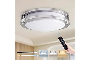 Dimmable Ceiling Light with Remote Controlled for Bedroom