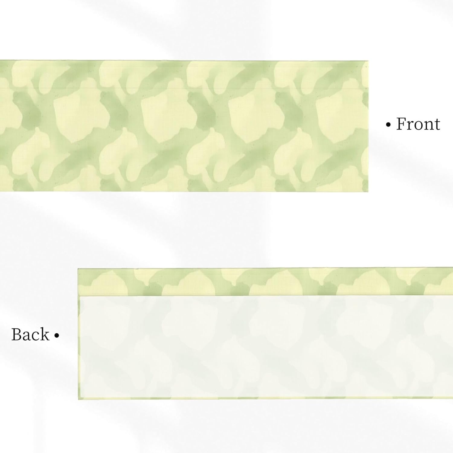 Valance for Windows Yellow Light Green Abstract Art Decorative Rod Pocket Kitchen Curtain Valances Short Window Valance Curtains for Living Room Bedroom Bathroom 1 Panel 54x18Inch