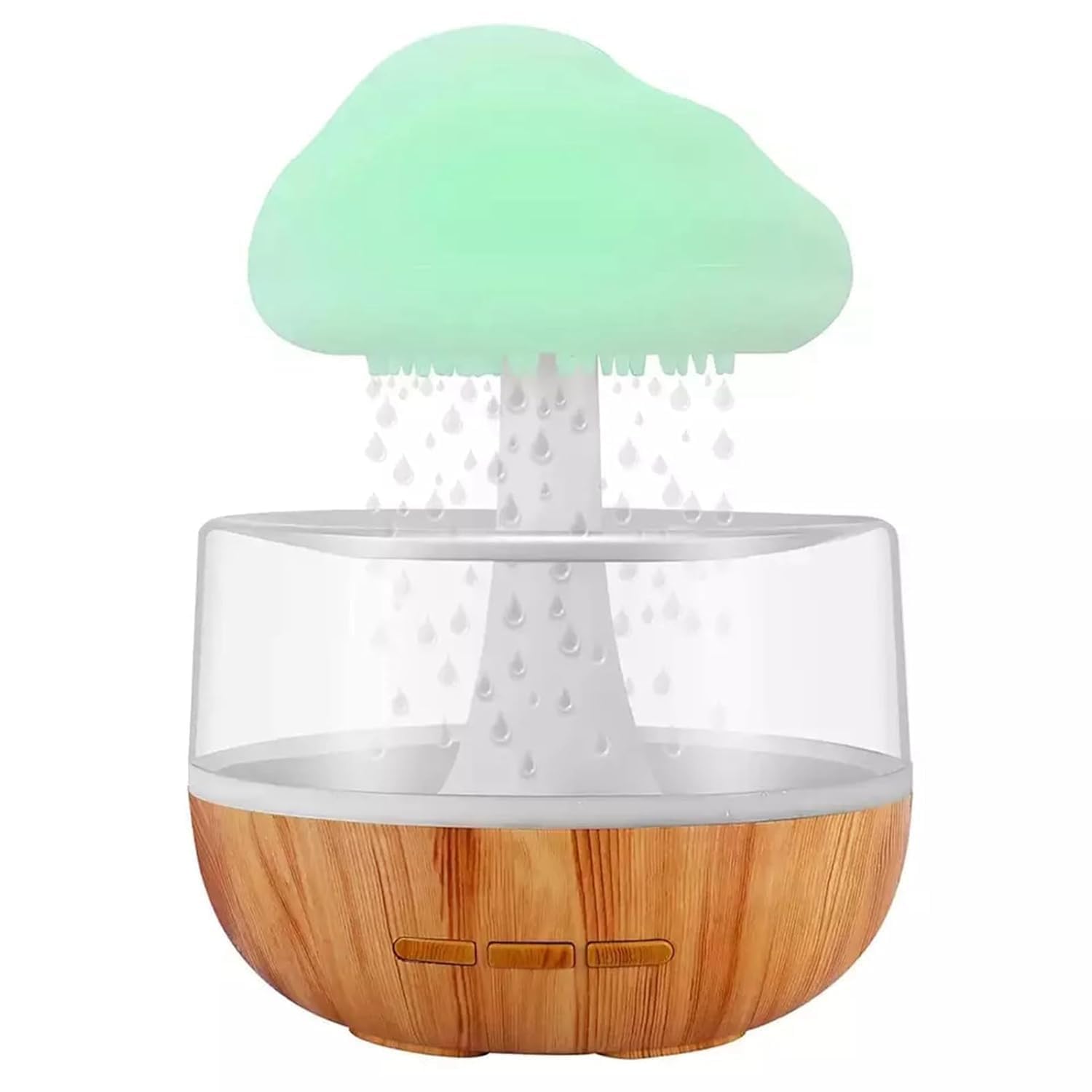 Humidifier for Home Cloud Rain Diffuser Snuggle Cloud Light | Raindrop Relaxing Sound, Mushroom Waterfall Lamp | Essential Oil Diffuser for Home Office (Rain Cloud)-image-20