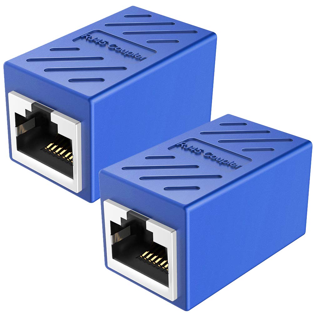 RJ45 Coupler, Extension, PLUSPOE Network Connectors for Cat7/Cat6/Cat5e/Cat5