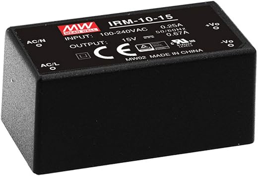 Mean Well Original IRM-10-12 MW 10W 12V AC to DC PCB Mount Green Module-Type Power Supply