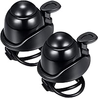 Mudder 2-Pack Adjustable Aluminum Bike Bells - Loud 90-100dB Ring Bell for Road, Mountain, Kids & Adult Bikes