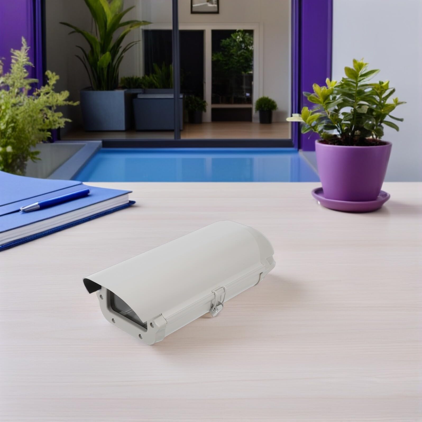 LABRIMP Boîtier Caméra Extérieur Alliage Aluminium Protection Solaire et Pluie Résistant Aux Intempéries pour Surveillance Sécurisée