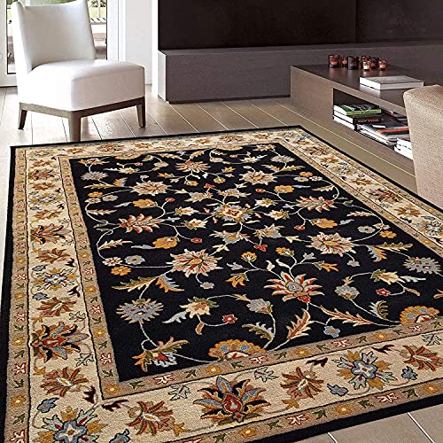 Image of Mordern Design Handmade Tufted Carpet Pure Woollen Export Quality Carpet for Living Room, Bedroom Hall [ Size 12 x 12 Square, Color Multi T4 ]