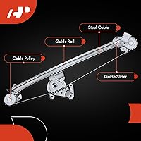 Vista 5 de A-Premium Elevalunas eléctrico sin motor compatible con Mercedes-Benz E300 1997-1999 E320 1996-2003 E420 1997 E430 1998-2002 E55 AMG 1999-2002, lado