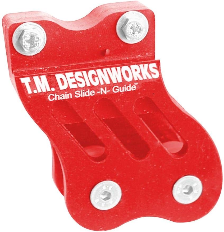 TM Designworks OEM Swingarm Chain Guide (RED) for 06-14 Honda TRX450ER