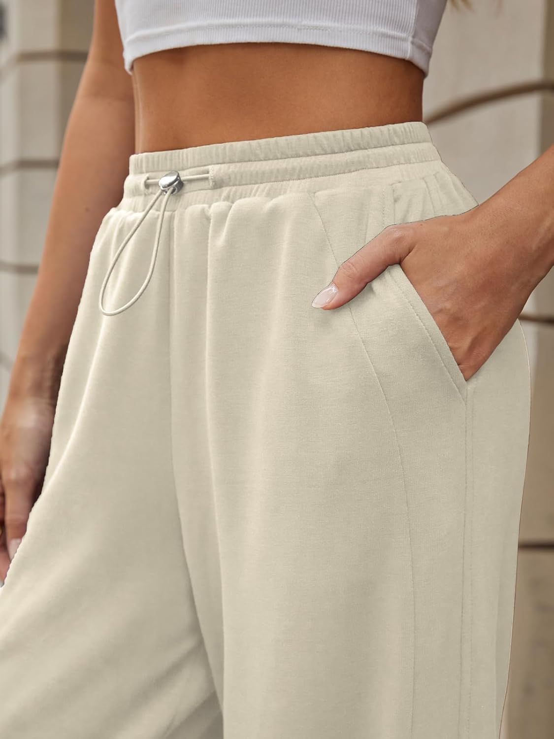 Women's Wide Leg Sweatpants High Waisted Lounge Travel Pants Loose Casual Fall Fashion Outfits with Pockets - Image 6