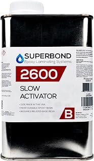 Superbond Laminating Epoxy 2600 Activator Pint Can - for Use with The 1500 Base Resin Great for Fiberglass laminations, Structural use, Putty and so Much More
