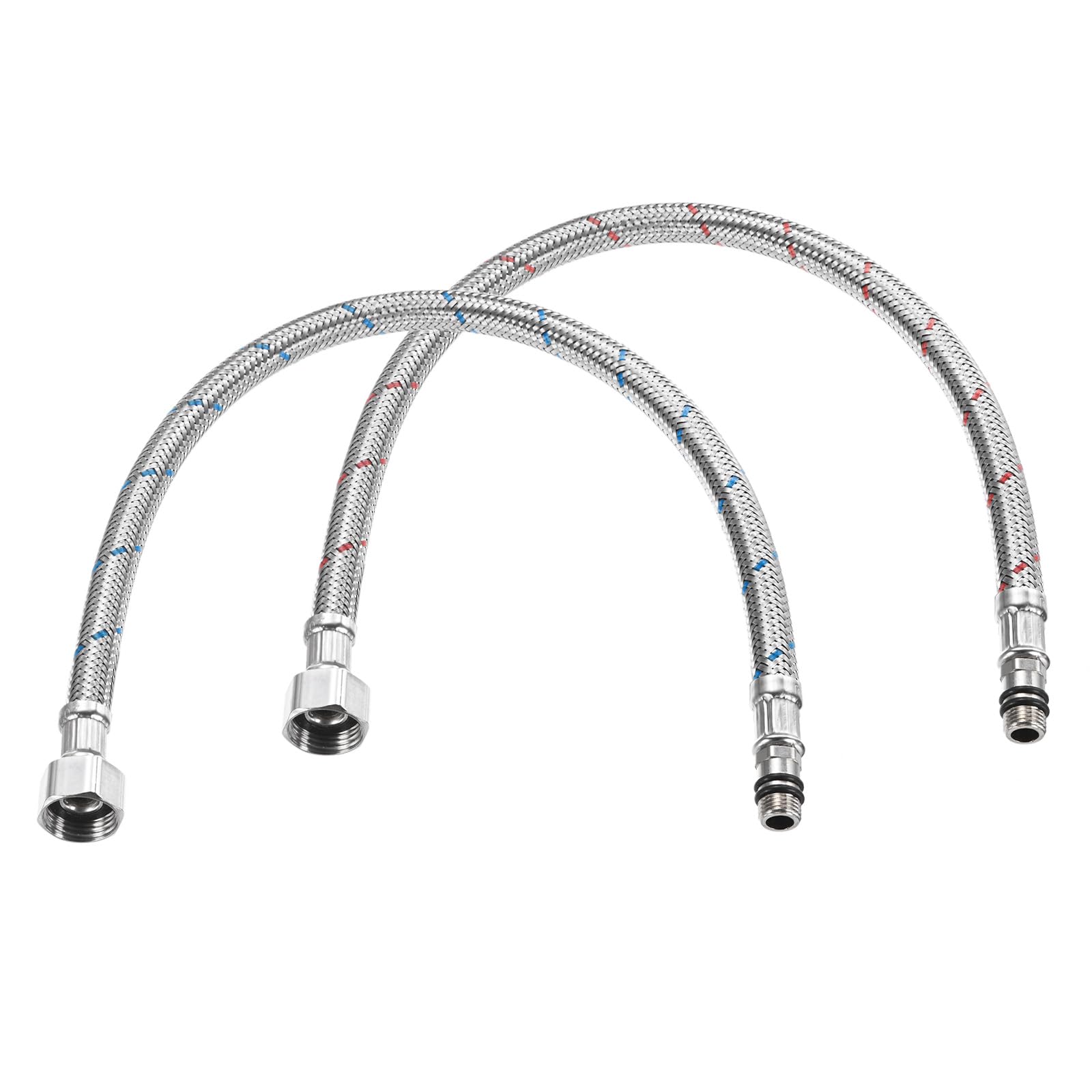 M METERXITY 2-Pack 16 Inch Faucet Hose Connector