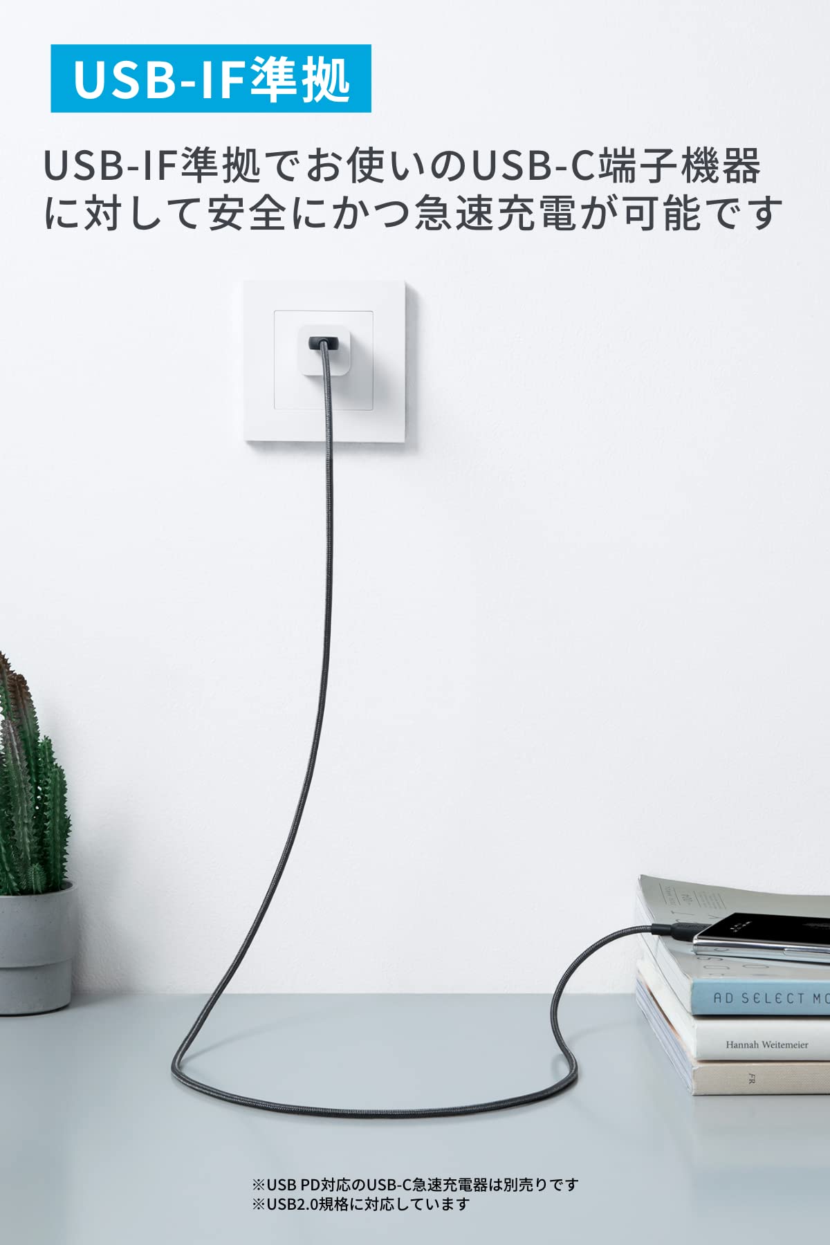 【2本セット】Anker 310 高耐久ナイロン USB-C & USB-A ケ…