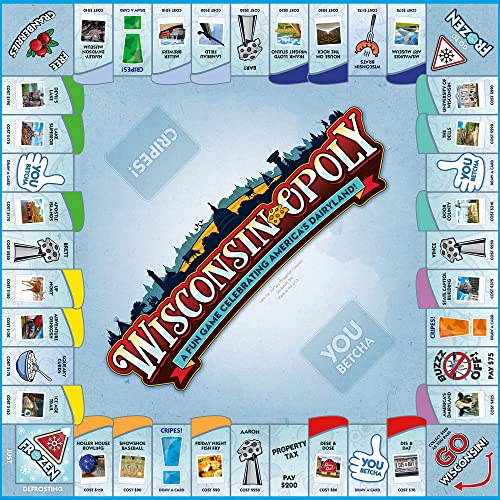 Wisconsin-Opoly Juego de Mesa para 2-6 jugadores miniatura 3
