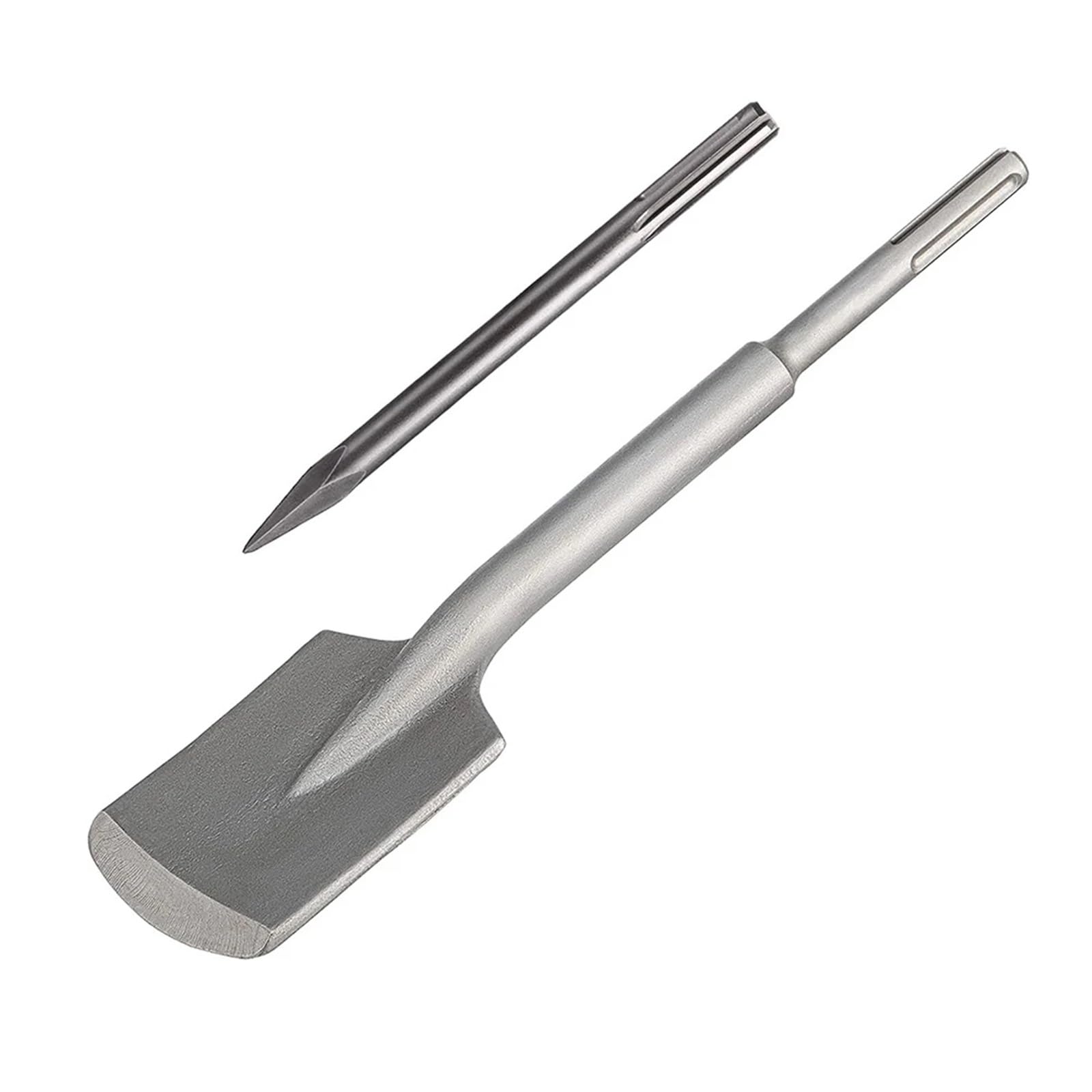 Pala para Martillo Picador Pala de Arcilla, vástago 17 x 4,3 Pulgadas, Broca Martillo neumático Acero 40Cr, for zanjas y excavaciones, for Grava Suelo congelado