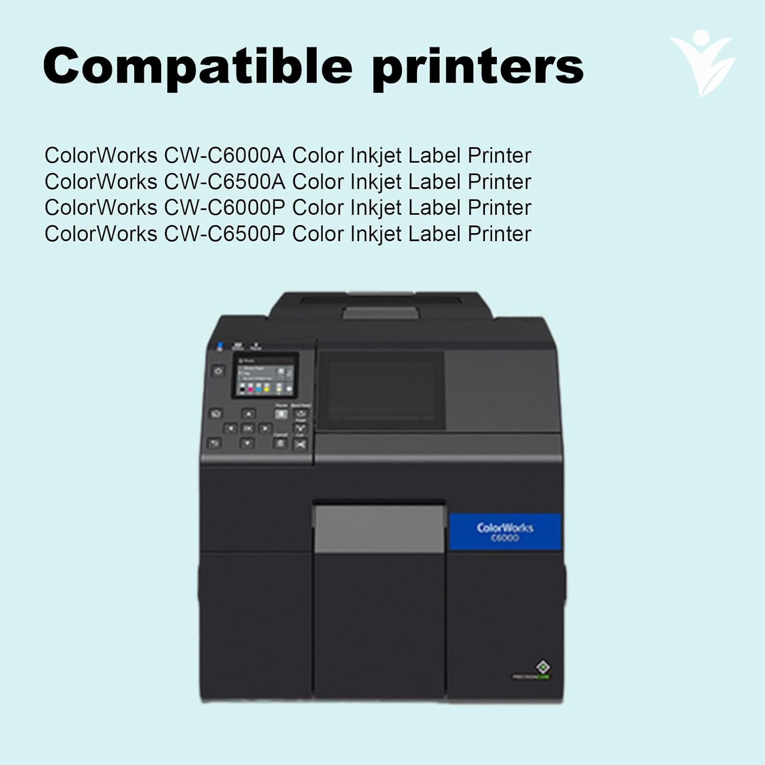 SJIC35P Ink Cartridge Remanufactured Replacement for SJIC35P-BK SJIC35P-C SJIC35P-M SJIC35P-Y with ColorWorks CW-C6000A C6500A C6000AU C6500AU C6000P C6500P C6000PU C6500PU Color Inkjet Label Printer