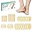 Welnove Gel Blister Bandages for Feet - 30ct Blister Cushion for Heel, Toe - Water-Resistant Hydrocolloid Bandages - Blister Pads for Prevention & Recovery