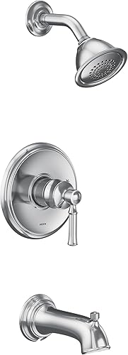 Moen UT2183EP Dartmoor M-CORE Serie 2 - Kit de molduras para bañera y ducha con 1 mango, requiere válvula, cromado