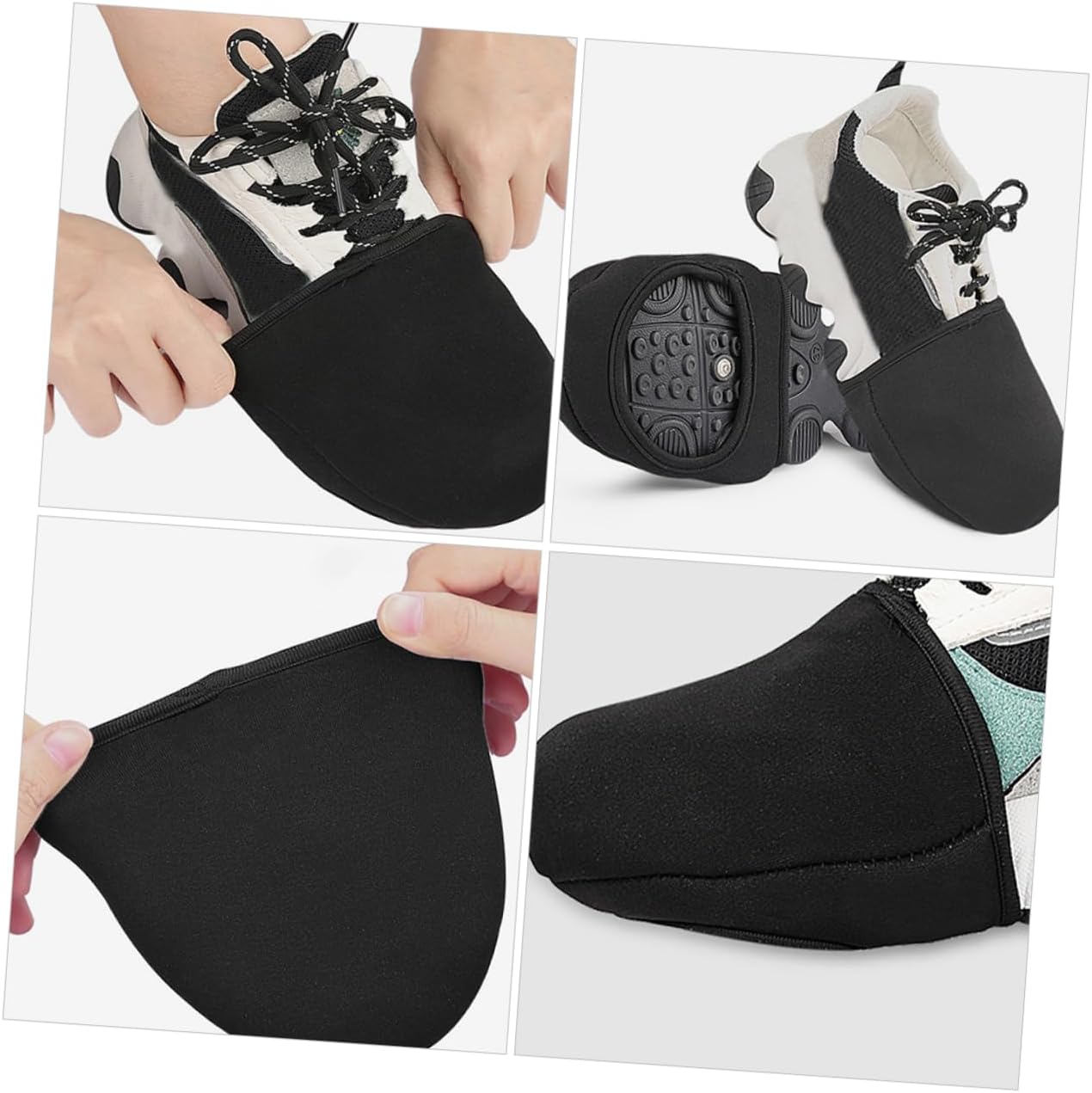 Outanaya Cycling Shoe Covers Windproof Thermal Protection for Cold Weather Non-Slip Overshoes for Mountain and Road Bikes Soft and Durable Design for Men and Women