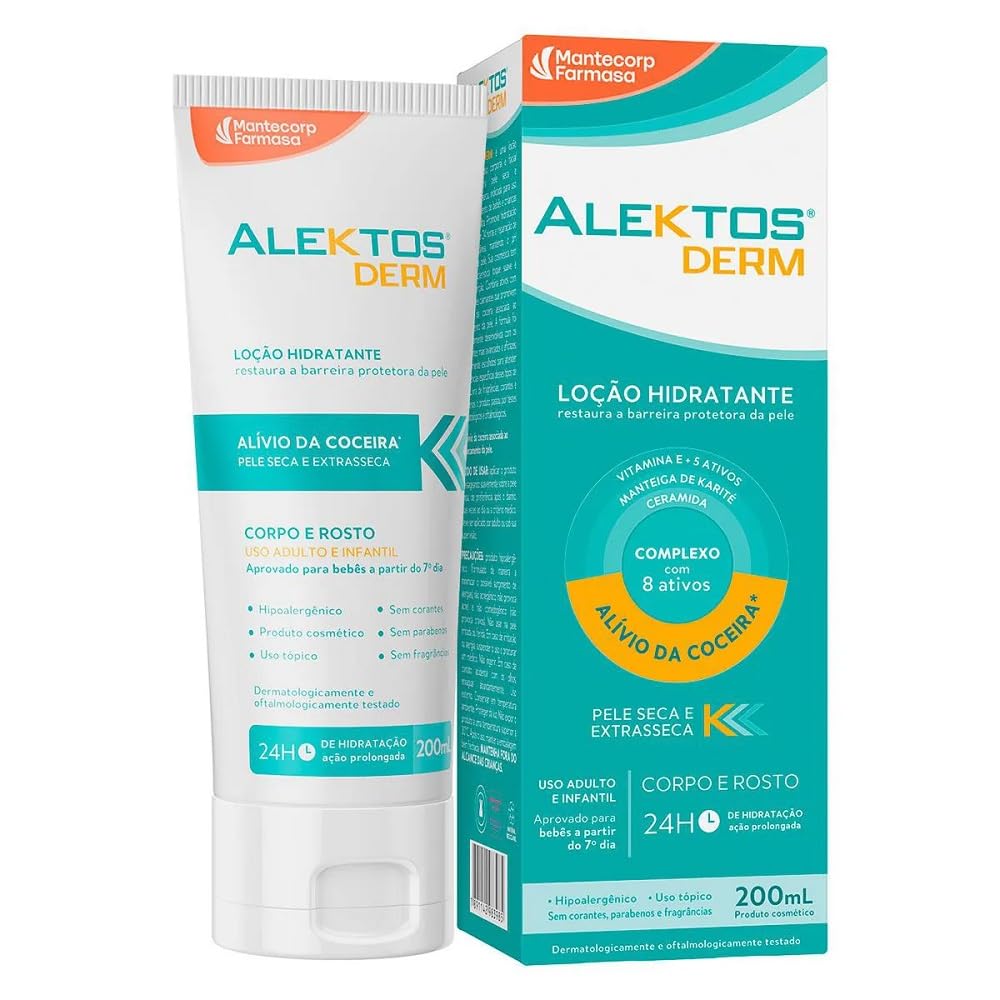 ALEKTOS DERM LOCAO HIDRATANTE CORPO&ROSTO 200ML