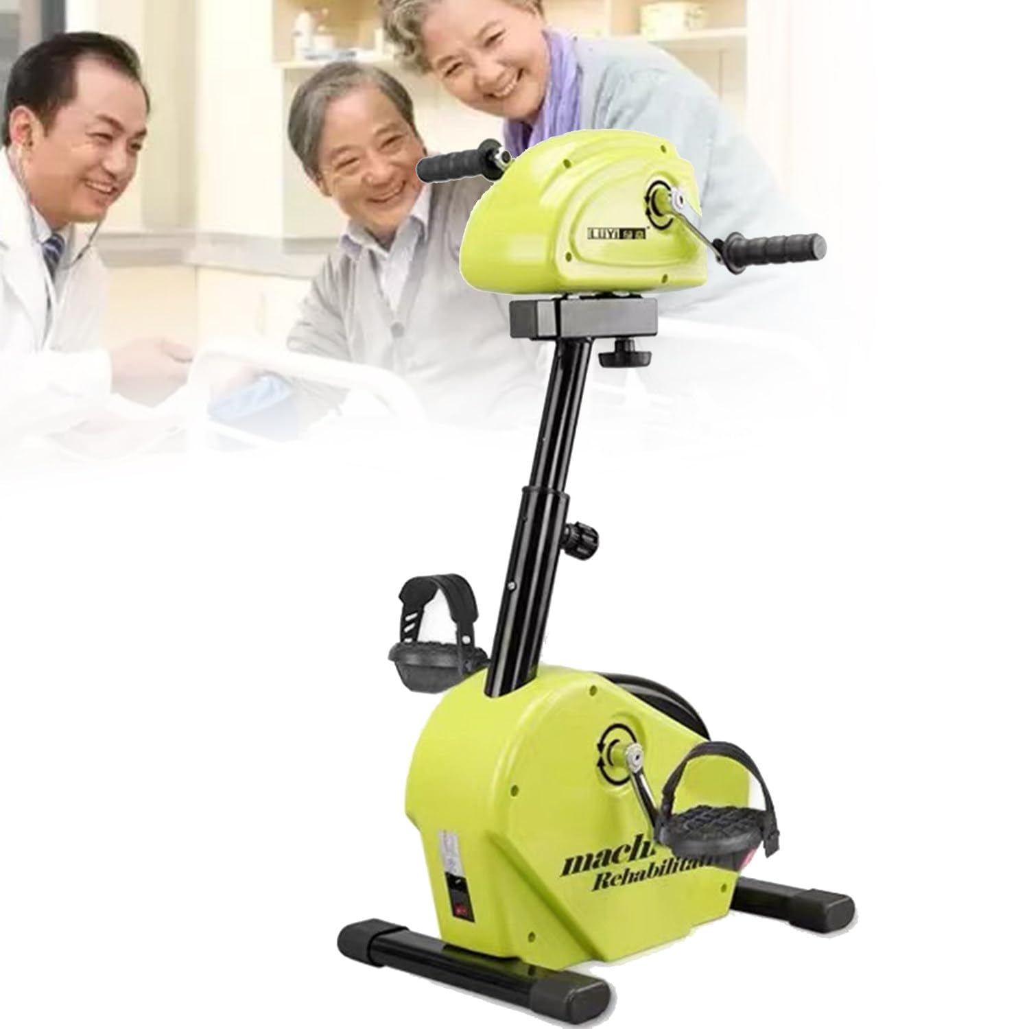 YNIYUJKL Electric Pedal Exerciser For Rehabilitation And Training, Upper And Lower Limb Exercise Bike For Seniors And Disabled, Mini Cycling Equipment For Home Therapy,A