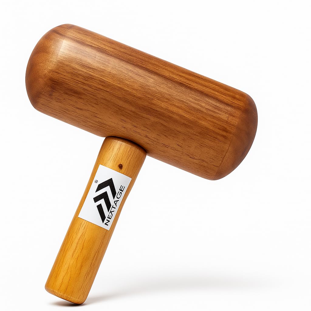 Nextage Premium Wooden Cricket Bat Knocking Mallet | Double-Sided Hard Wood Hammer for Bat Conditioning | Durable Bat Preparation Tool - Pack of 1-picture-29