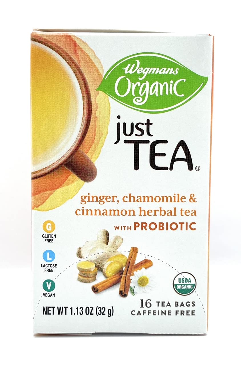 Wegmans Organic Herbal Tea Ginger, Chamomile and Cinnamon