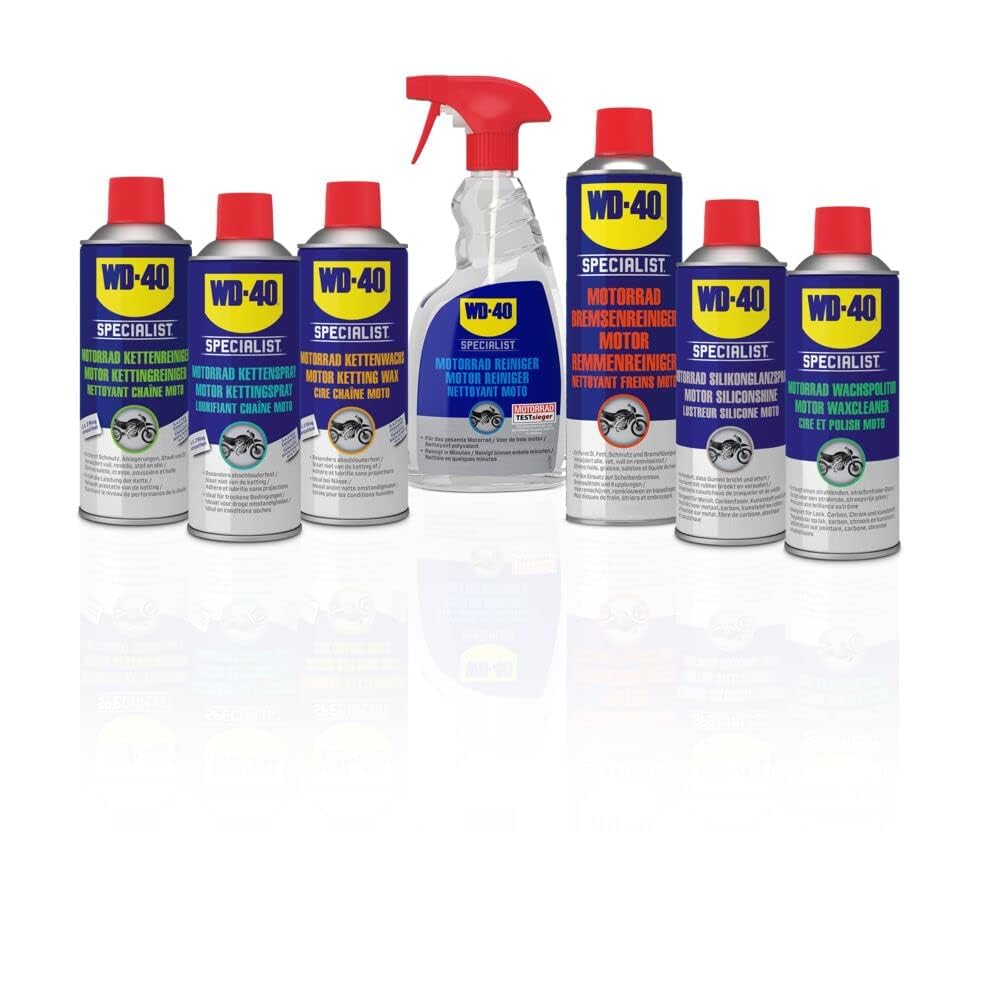 WD-40 Specialist Motorrad Kettenwachs 6x400ml, Motorradpflege