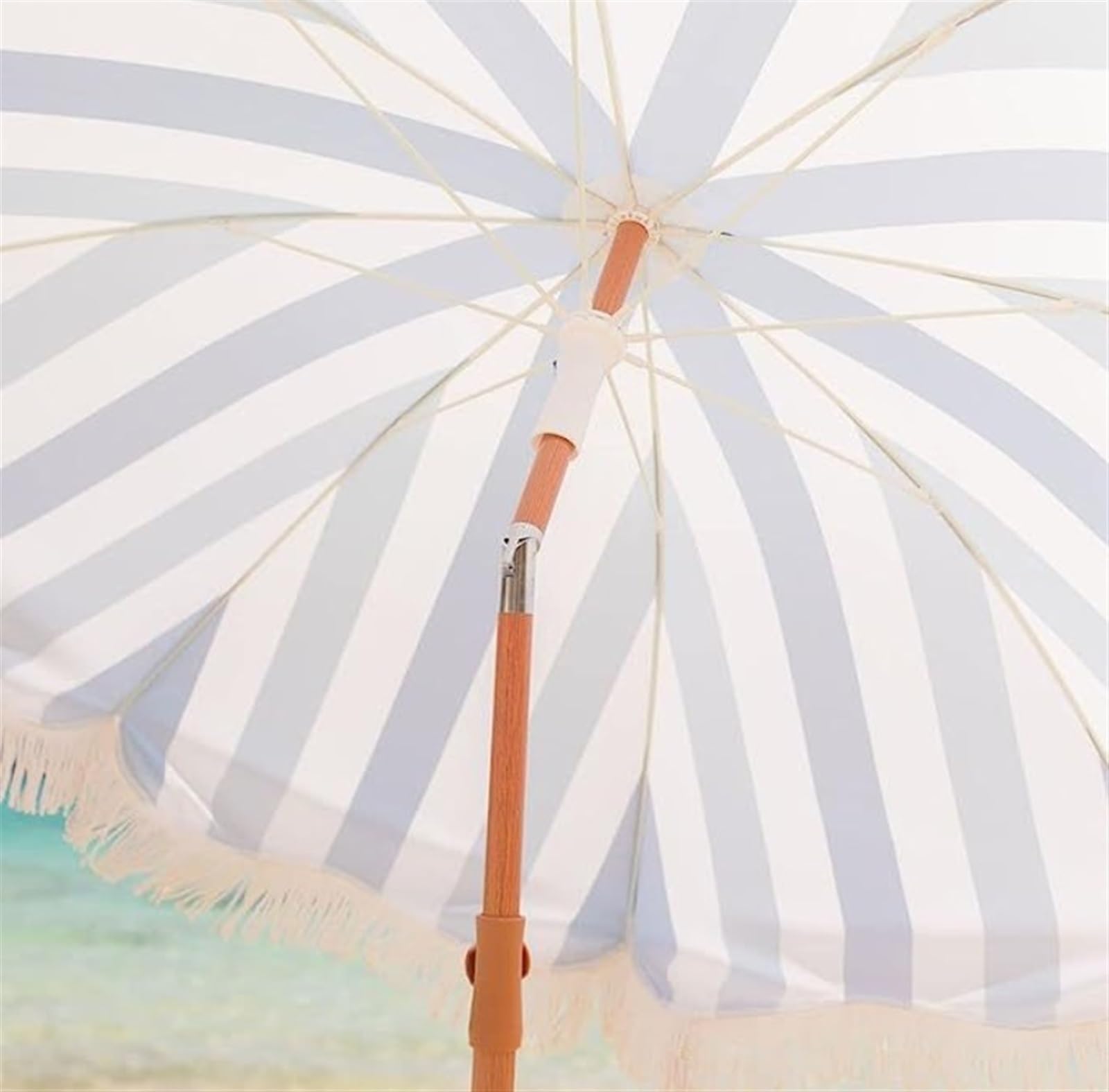 Nowoczesny Parasol Ogrodowy Parasol Ogrodowy Z Frędzlami Stołowy Na Taras Podwórku Balkon Plażowy