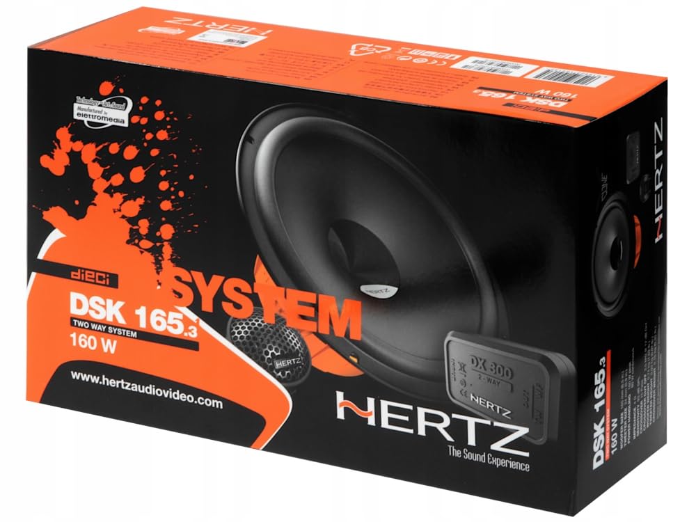 Kit 6 Casse Altoparlanti per Fiat Panda 169 dal 2003 al 2012 Anteriori e Posteriori compatibile con Hertz DSK165.3+DCX165.3 Set 2 Woofer 2 Tweeter 2 Coassiali 4 Anelli 4 Cavi +2 Griglie TW