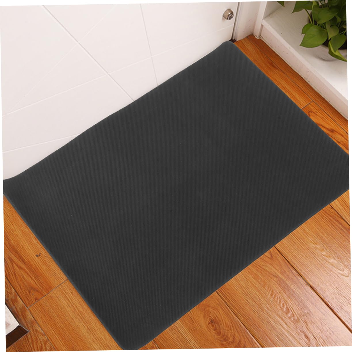 Totority Absorbent Pet Feeding Mat for Dogs and Cats Quick Dry Water Bowl Mat Stain Resistant Non Slip Design for Indoor Use Grey Color for Food and Water Bowls