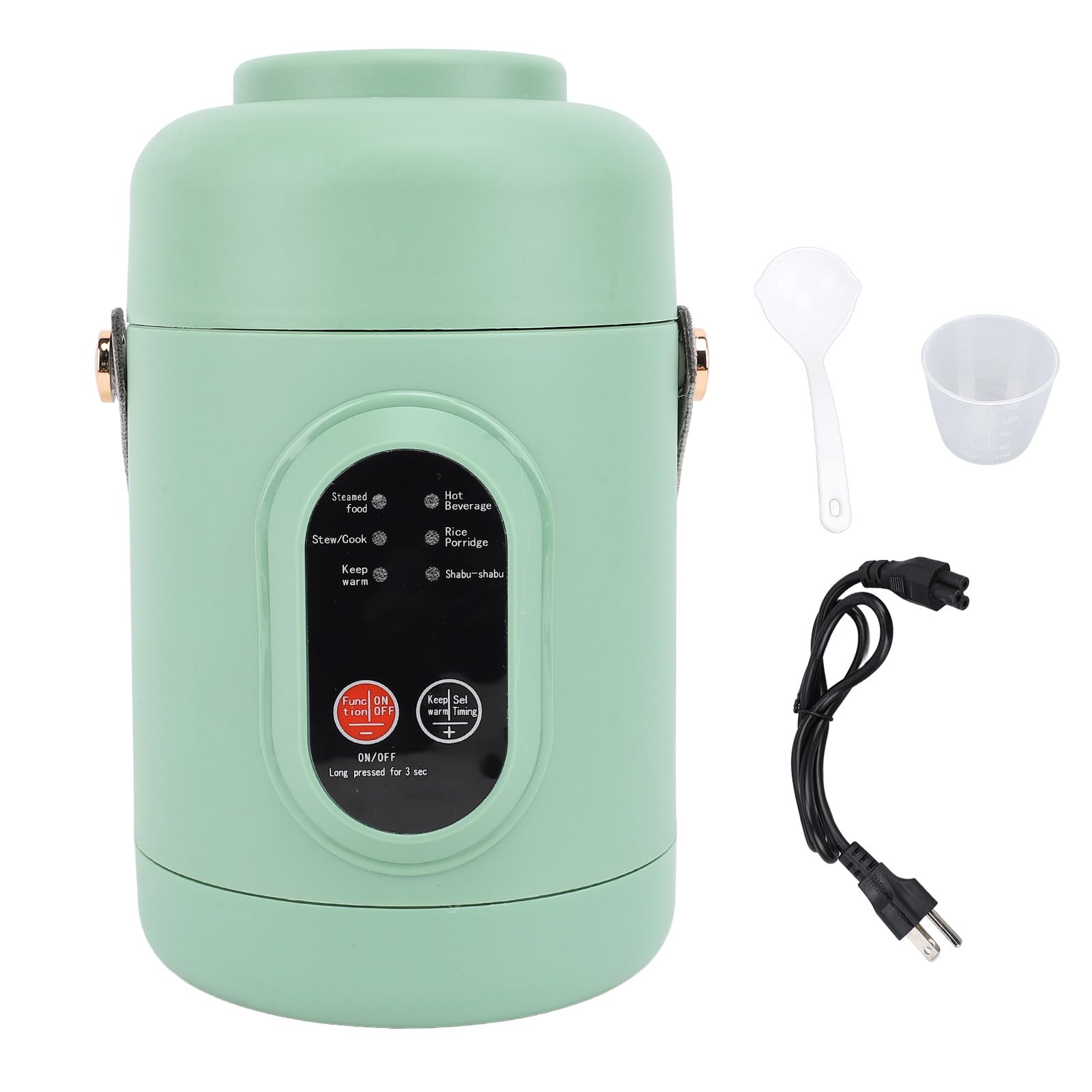 Portable Electric Pot, 500W 800ml Travel Cooking Pot, Easy Appointment, Stainless Steel Mini Multifunctional Electric Simmer Pot for Making Soups, Rice, Tea, Porridge and Noodles