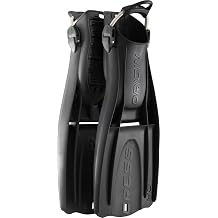 CRESSI Origin HD Rubber Scuba Diving Fins, Drysuit Ready, for Diving Boots