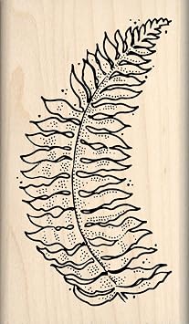 Fern Leaf Rubber Stamp 913a
