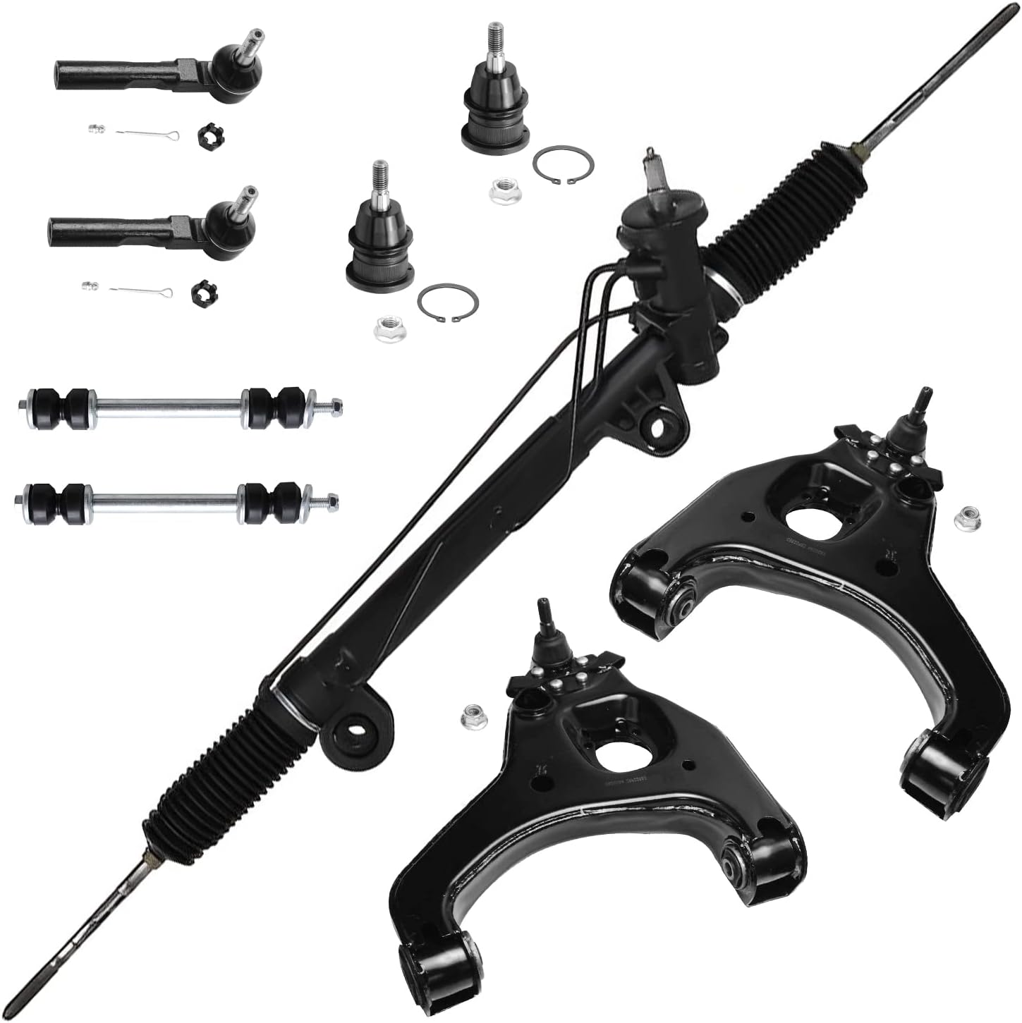 Detroit Axle Rack &Pinion + Front Lower Control Arms