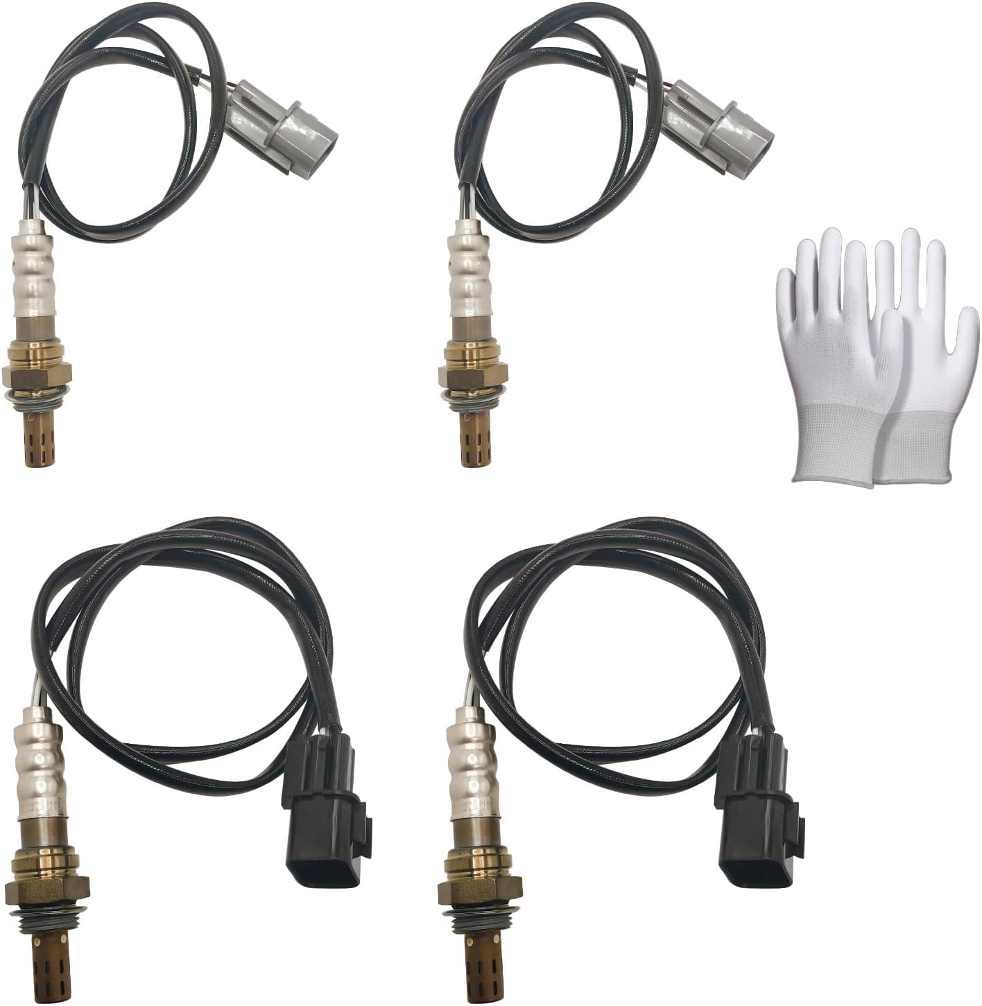 Oxygen Sensor Upstream & Downstream O2 Sensor Fit for Mitsubishi Montero 1997-2006, for Mitsubishi Montero 1995, Oxygen O2 Sensor 4PCS Replace OE# 234-4633, 234-4657