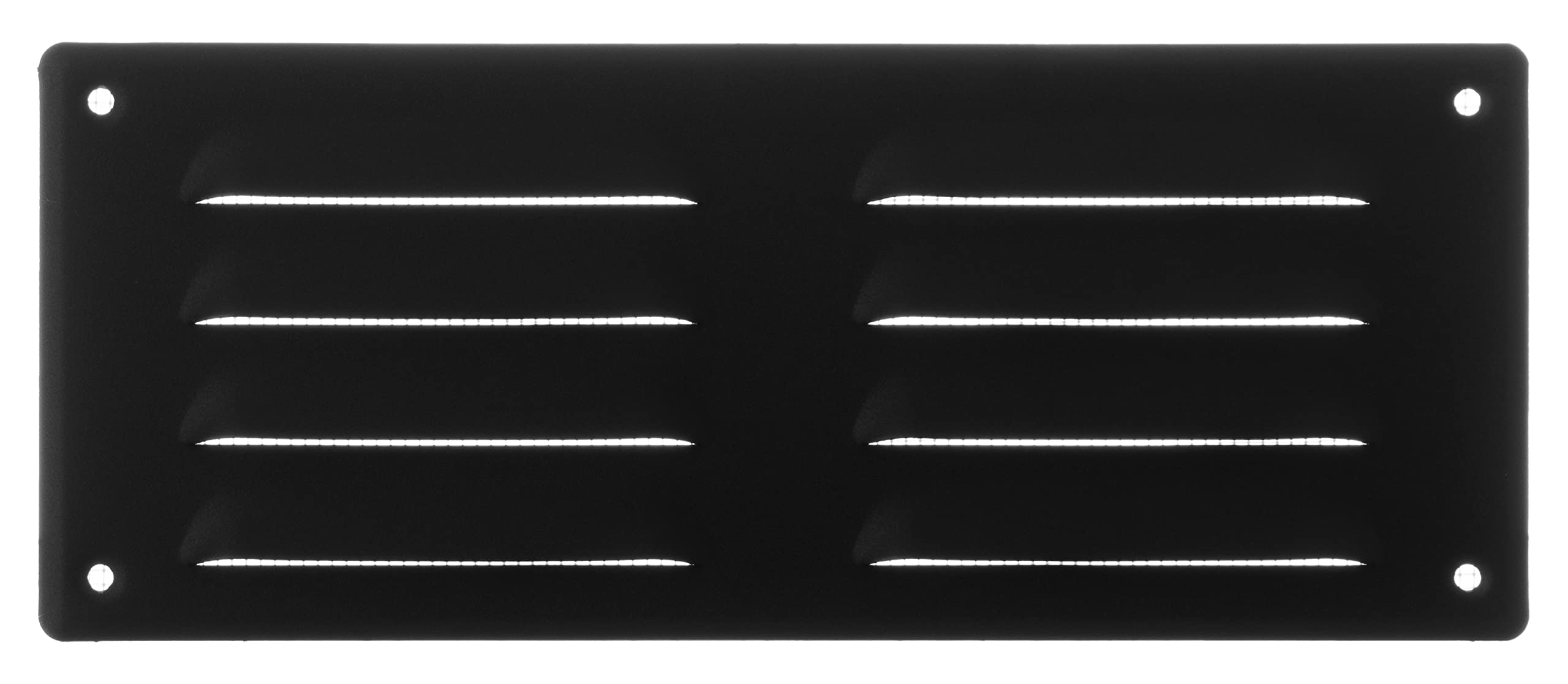 Steinberg14 Anthracite 260x105mm Metal Air Vent Cover with Insect Mesh - 10x4 inch Ventilation Grille - Rectangular Air Vents for Outdoor and Indoor - Air Vent Register for Walls and Ceilings